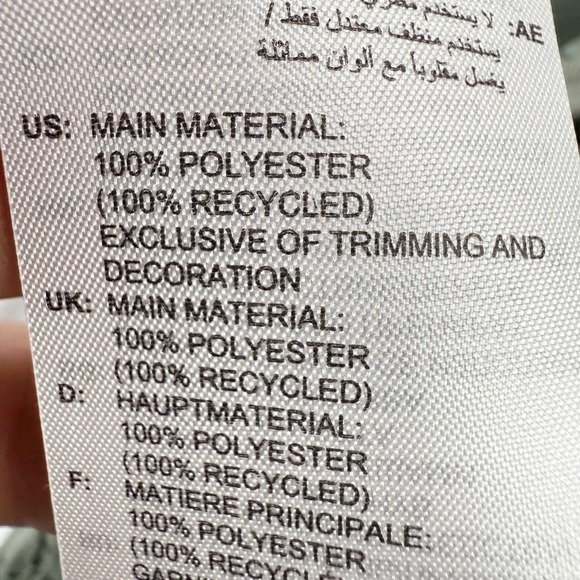 adidas Essentials Wide Leg Cargo Pants Size M Womens Woven Silver/Green JD1531 - Picture 6 of 9